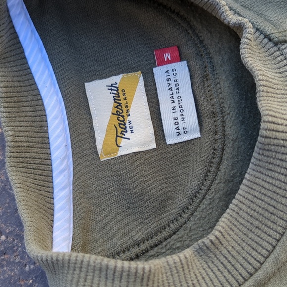 Tracksmith Trackhouse Crew, Green, Men's M - Picture 7 of 16